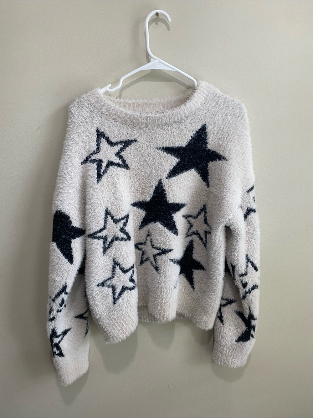 Pilcro Patterned Eyelash Sweater